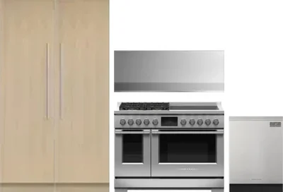 5 Piece Package Includes Refrigerator, Freezer, Range, Hood And Dishwasher
